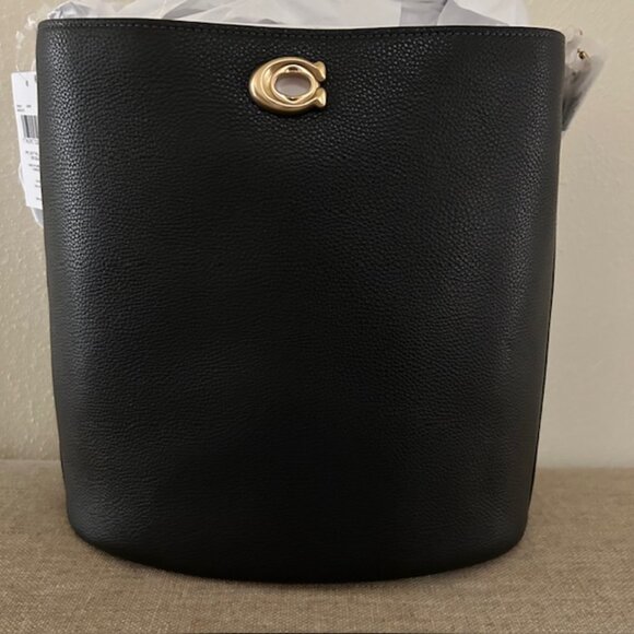 Coach Willow Soft Bucket Bag - Black - Picture 8 of 14
